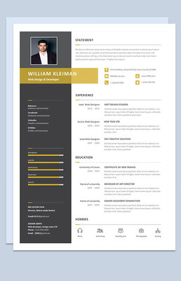 網(wǎng)頁設(shè)計(jì)師個(gè)人求職簡(jiǎn)歷