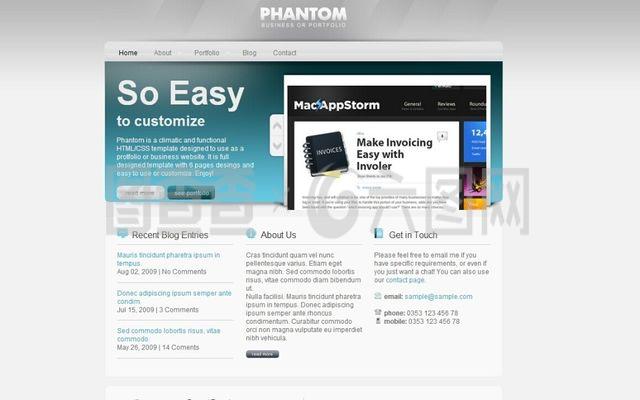 軟件幻燈企業(yè)網(wǎng)頁模板